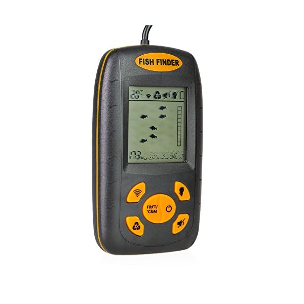 Venterior-Portable-Fish-Finder-Water-Depth-Temperature-Fishfinder-with-Wired-Sonar-Sensor-Transducer-and-LCD-Display