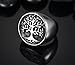JAJAFOOK Mens 316L Stainless Steel Ring, Classic Gothic Tree of Life, Black Silver