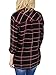 Grace Elbe Women’s Casual Loose Cuffed Sleeve Plaid Button Down Shirt