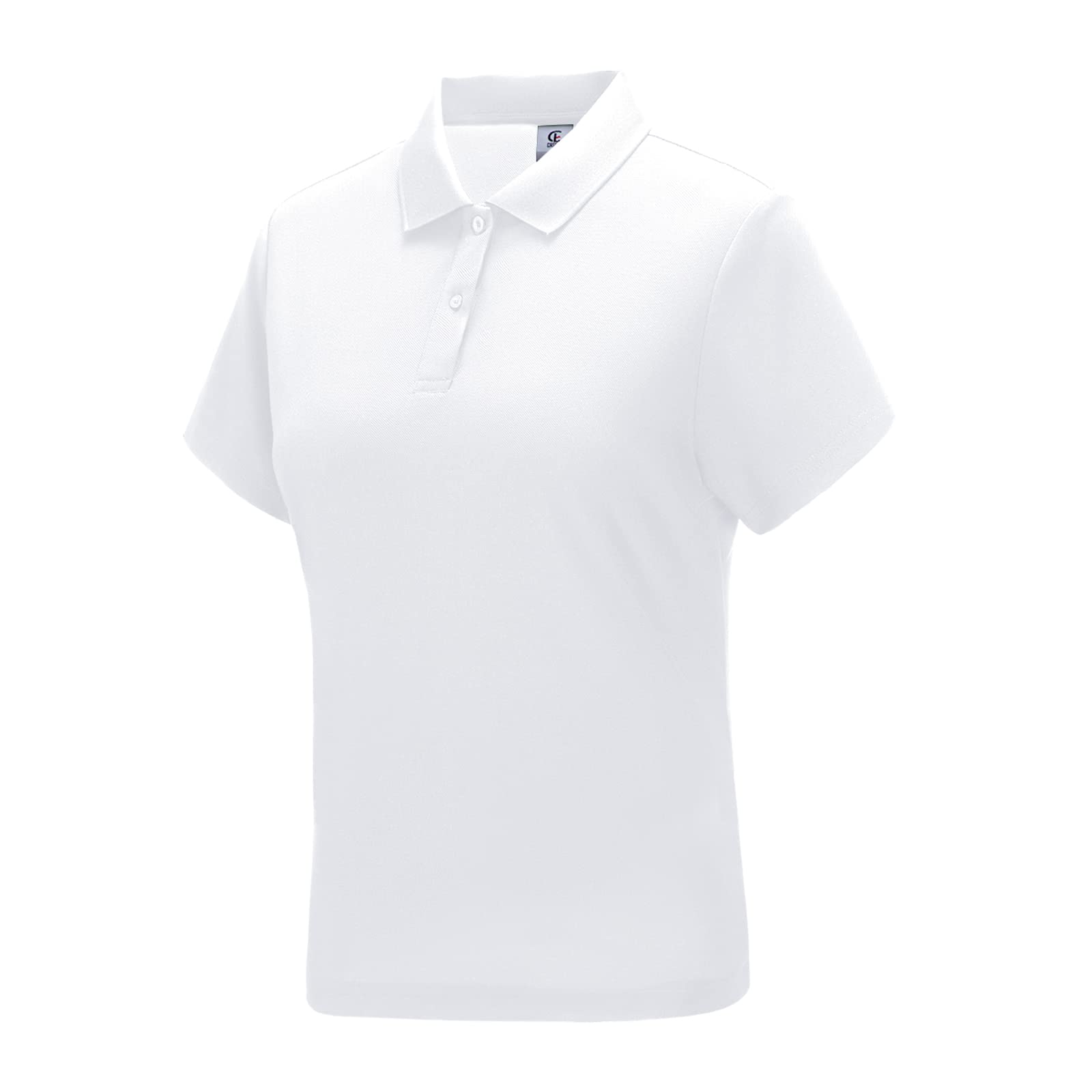 Photo 1 of ***(HEAVILY USED/ MINOR DAMAGE)***Casei Womens Golf Polo Shirts Short Sleeve Shirts Quick Dry Collared Shirt?White,S