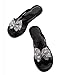 Hotkey Women Comfy Plat Sandals Shoes Summer Casual Beach Travel Slipper Shoes Bow Flats Flip Flop Jelly Shoes Blackthumb 2