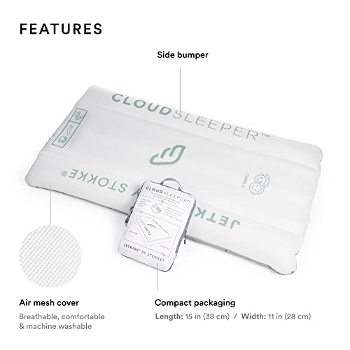 JetKids by Stokke CloudSleeper Kids Inflatable Travel Bed with Integrated Pump, Breathable