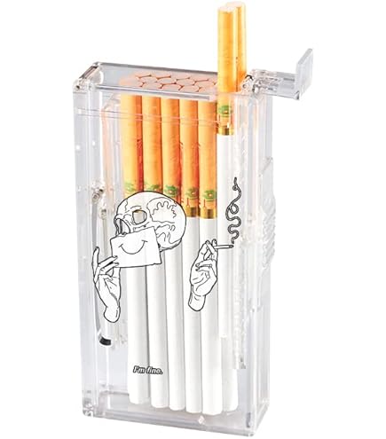 plastic cigarette case amazon Amazon.com: Malisseladi Plastic Cigarette Case/Box for 100's Cigarette  Portable Transparent Can Hold 20pcs Slim Cigarettes (Wolf, Transparent  White) : Health & Household
