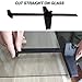 Circle and Straight Glass Cutter, Adjustable Scaled Compass Glass Cutting Tools for Circle, Small T Type Glass Cutter for Straight Cutting