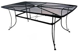 WOODARD-CM LLC woodard cm llc 1172-bxu Uptown Collection , 42" x 72", Standard Mesh Dining Table