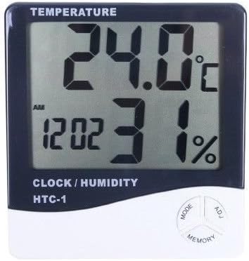 HTC-1 Digital thermometer Time Arm Memory Hygrometer Meter