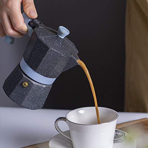 Espressokocher Kleiner Moka-Topf-Home Aluminium-Kaffee-Pot-Büro machen Kaffee-Appliance-italienisches Konzentrat… – Bild 5