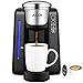 Aicok Single Serve Programmable Coffee Maker, Five Brew Sizes for Most Single Cup Pods Including K-CUP pods, 45 OZ Large Removable Water Tank, Quick Brew Technology, 1420W, Black