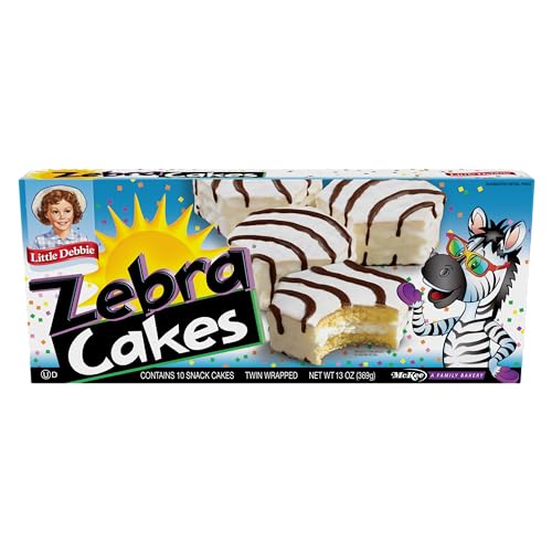 LITTLE DEBBIE ZEBRA CAKES, 10 TWIN-WRAPPED CAKES, 13.0...