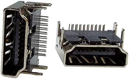 10pcs/lot HDMI 19Pin/F 90 PCB Mount Connector HDMI Female Right Angle Adapter 19 Pin 1.8mm Length HDMI Splitter/Switch