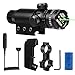 Shockproof 532nm Tactical Green Dot Laser Sight Rifle Scope with Rail and Barrel Mounts Cap Pressure Switch with Battery Charger