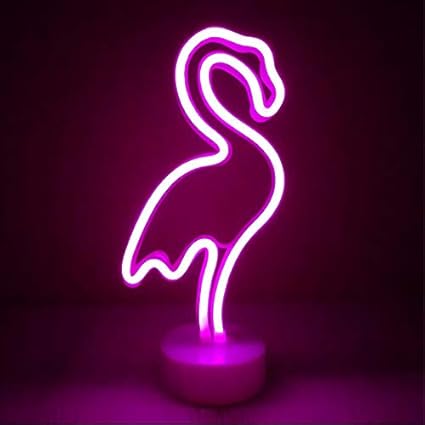 Amazon Led ネオン サイン ライト フラミンゴ インテリア 雑貨 電池 おしゃれ オブジェ 看板 ネオン管 バラエティ本舗 テーブルランプ 通販