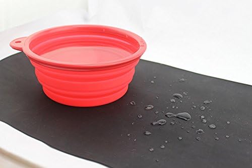Cage Sents Silicone Pet Food mat Multi-Purpose for Dog Food ,Water Feeding Bowls, Shoes, Gardening, Kitchen, Garage, Offices, Door Entrances, indoors and out doors, Premium FDA Grade. Black