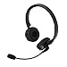 IMAGE® 2 in 1 Over the Head Boom Mic Microphone Stereo Bluetooth Headset Wireless Handsfree Headphone Nosie Canceling (Black)