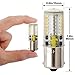 HRYSPN 5W Ba15s LED Bulb AC/DC 12V 1156 1141 Warm White 3000K Single Contact Bayonet SBC for Car RV Trailer Camper Boat Yard Interior Light Landscape Lighting (Pack of 4)