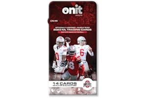 ONIT ATHLETE ONIT Ohio State Buckeyes Football Nil Trading Cards - 14 Card Pack - 2023 Officially Licenced NCAA - Signature Series Cards Autographs - Blackout Cards - Icon Series Cards