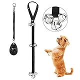 YiPet Dog Doorbells for Potty Training and 1 Training Clicker, 7 Extra Loud Bells Adjustable for Puppy Dog Training, Dog Housebreaking Door Bell