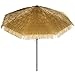 Bayside21 Patio Umbrella 9 Feet Aluminum Outdoor Table Market Umbrellas with Auto Tilt and Crank,Tiki Umbrella Thatched Patio Umbrella