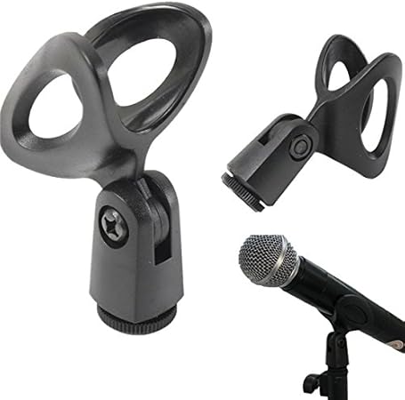 Amazon Co Jp 柔軟性のあるゴム引きマイククリップホルダー 計器マイクスタンド用 おもちゃ