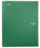 Five Star 2-Pocket Folder, Stay-Put Folder, Folders with Pockets, Green (72111)