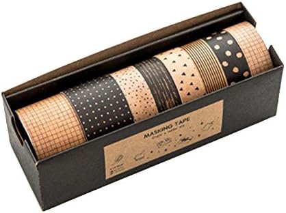 SGDOLL Washi Masking Decorative Tape Set, 10 Rolls for DIY Crafts Wrapping People Adhesive Stickers