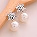 Vibola Pendant Fashion Women's Sterling Silver Snowflake Stud Earrings Jewelry