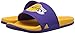 adidas Men's Adilette Team, Regal Purple/Gold/White, 9