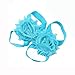 Lisli 5pairs/10pcs Newborn Baby Girl's Kids Flowers Foot Band Ties Barefoot Sandals Shoes