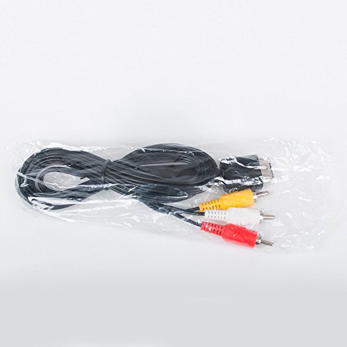 AV Video Cable Cord Compatible for PlayStation PS1 PS2 PS3 TV Game 6 ft by EVORETRO