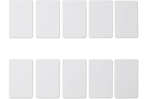 Tqsbeyah 10Pcs T5577 Writable RFID Card Rewrite 125khz Blank Smart Card White Contactless RFID Proximity Cards Compatible with 1386 1326 H10301 Format RFID Readers Writer and Access Control Systems