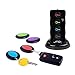 JTD Wireless RF Item Locator/Key Finder with LED flashlight and base support. With 4 Receivers Key Finder-Wireless key RF locator, Remote Control, Pet, Cell, Wireless RF Remote Item, Wallet Locator. (4 Receivers)