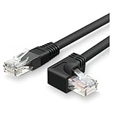 90 Degree Cat6 Ethernet Cable ,ARTMK 6 Feet /2 Meters Networking Internet Cat 6 Cables Interconnect Computer PC Router,Printer,XBox,PSP ect- Universal RJ45 Plug connector , Network GbE Patch Lan Black
