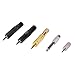 eBoot 8 Pieces Instrument Adapter, Headphone Adapter Gold Stereo Adapter 6.35 mm to 3.5 mm, 3.5 mm to 2.5 mm Audio Mic Plug Adapter