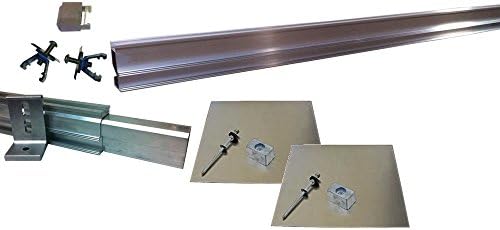 Grape Solar GS-3180-R-ASD Direct Mount Racking System for Twelve 60 Cell PV Solar Panels, Asphalt Shingle