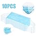 GTWCK 10PCS Disposable Face Masks, 3-Ply Earloop Mouth Mask for Pollen, Smoke, Dust and Personal Health, Respirator Masks Thicker Breathable and Comfortable Safety Face Masks for Home Office Use