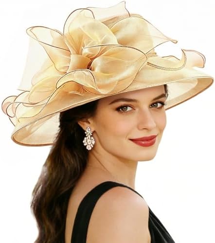Women Kentucky Organza Hats Bride Wedding Fascinators  display picture 2
