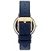 WRISTOLOGY Stella Womens Watch Roman Numerals Gold Boyfriend Ladies Navy Blue Leather Strap Band