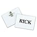 C-Line Clip/Pin Combo Style Name Badge Holders with Inserts, 4 x 3 Inches, 50 per Box (95743)