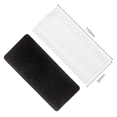 10 pcs/lot 5pcs Robot HEPA Filter + 5pcs Sponge Filters for Conga Excellence Robotic Vacuum Cleaner Parts Replacement - Thumbnail 2