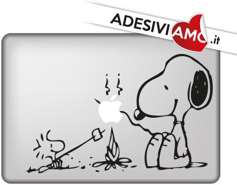 Snoopy Marshmallows Single Color Sticker for all Apple Mac Book Models