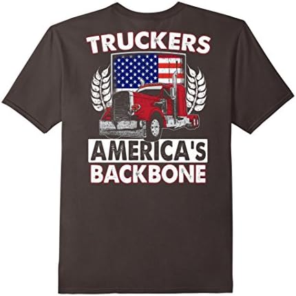 Men's Truckers America's Backbone T-Shirt 2XL Asphalt