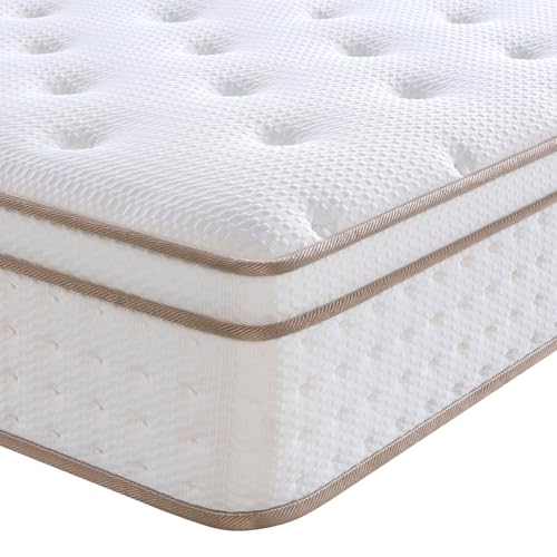 slily Mattress 120 x 200, 28 cm Thick Luxury Hybrid Memory Foam Mattress with Independent Bagged Springs, H3 H4 Medium Hardness 7 Zone Breathable for Deep Sleep, Certipur-US & Oeko-Tex
