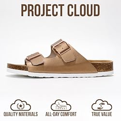 Project Cloud Genuine Leather Flat Sandals Women