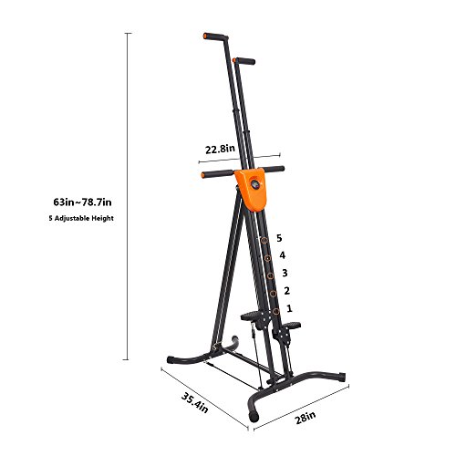 KARMAS PRODUCT Step Machine Climbing Vertical Climber Fitness with Digital Display