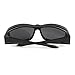 Over Glasses Sunglasses - Fitover Sunglasses with 100% UV Protection - By Pointed Designs (Black)