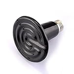 Pecute 50W 110V Black Infrared Ceramic Natural Heat Emitter Appliances Lamp Bulb Reptile Pet Coop Grow Light Breeding Heater Lamp