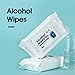 Alcohol Detergent Wipes for Adult (4 Packs,200 Wipes),Large Handi-Pack Wet Wipes(8