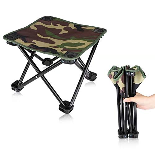 Laneko Camping Stool Foldable Collapsible Folding Stool 330 Lbs Heavy Duty for Outdoor Travel Fishing Hiking with Carry Bag