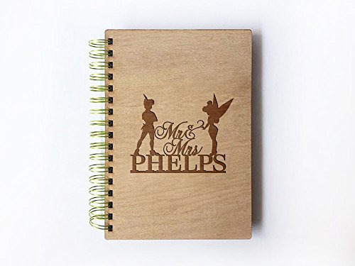 Wedding Guest book (wood) - notebook - Peter Pan