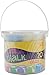 Darice Jumbo Sidewalk Chalk, Colors may vary (20pc) – Bring Artwork to Life Outside – Sized for Small Hands – Reusable Storage Bucket – Non-Toxic, Washable – Great Screen-Free Activity for Kids